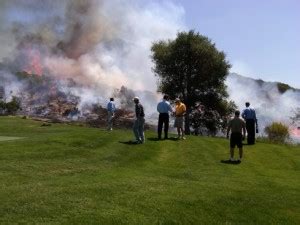 golf course fire today